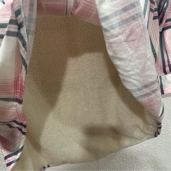 Pink and White Plaid Button-Up Shirt‎ - Picture 6 of 16